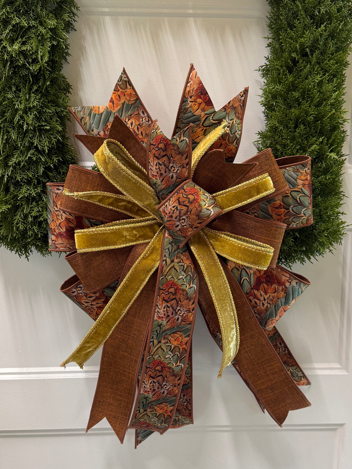 Pheasant Feather Bow