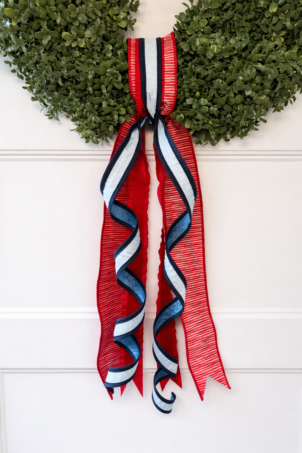 Ribbon wreath sash