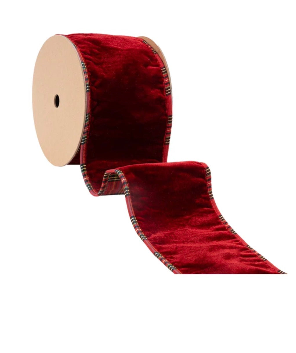 Perfect Plaid Velvet Ribbon