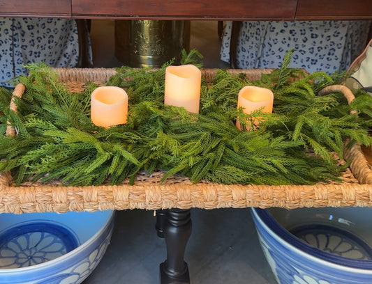 Natural Touch Evergreen Mix Centerpiece