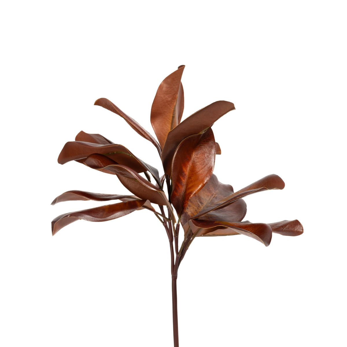 Faux Magnolia Spray - Antique Copper