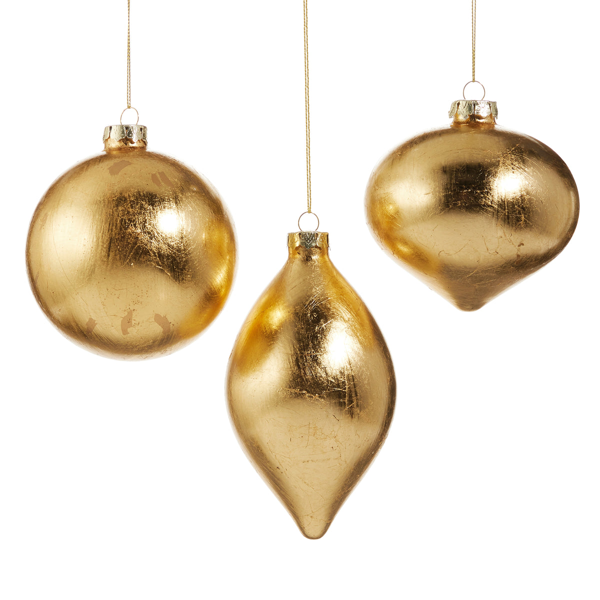 4” Gold Leaf Ornament