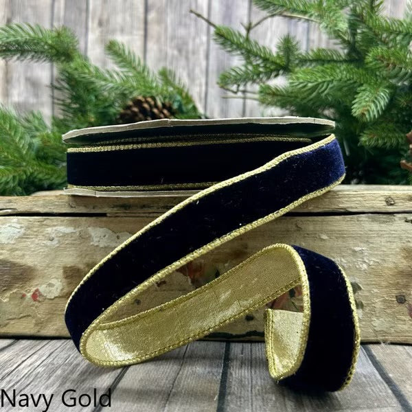 Navy & Gold Ribbon