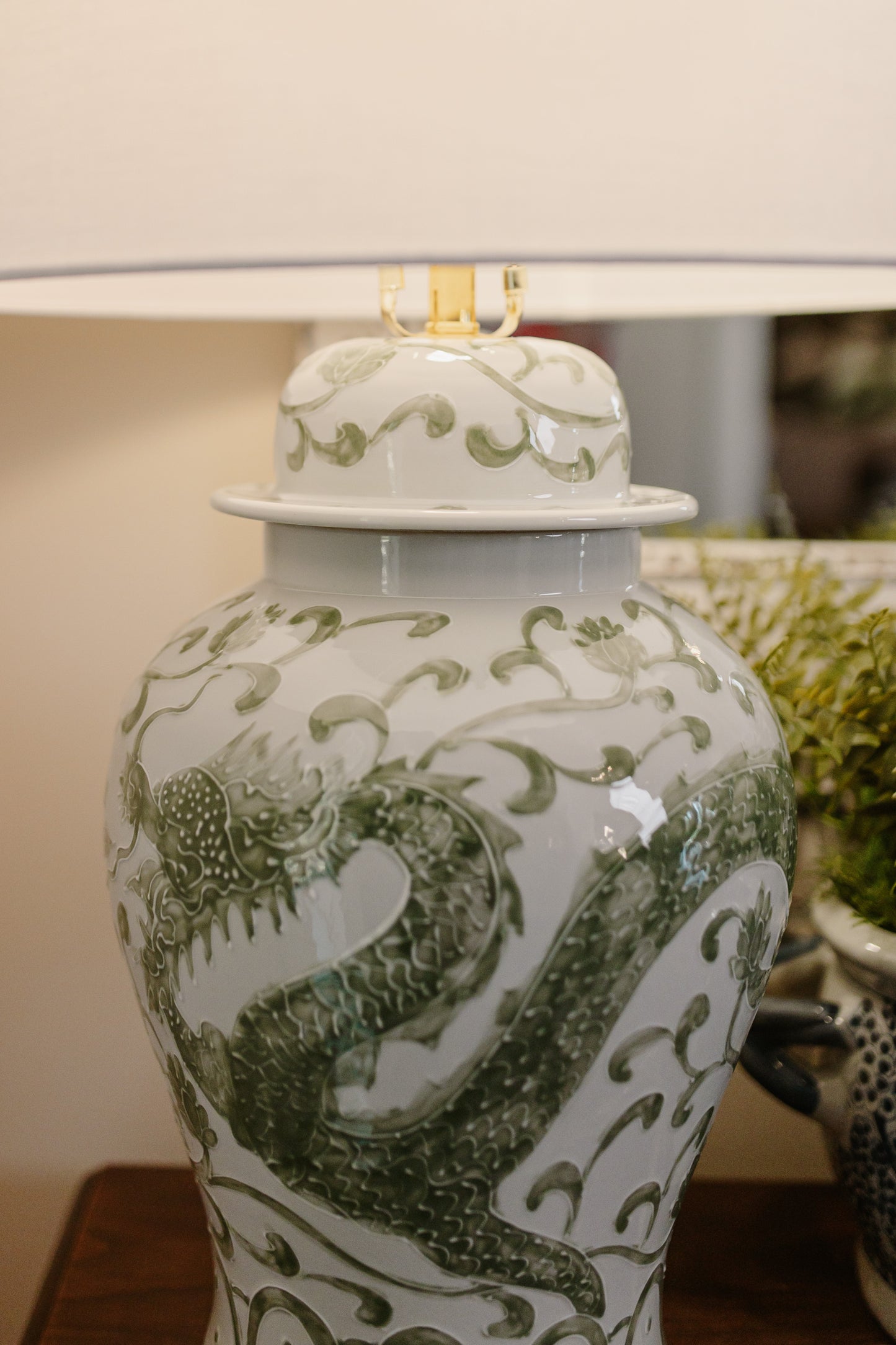 Linda Green Table Lamp (30”)