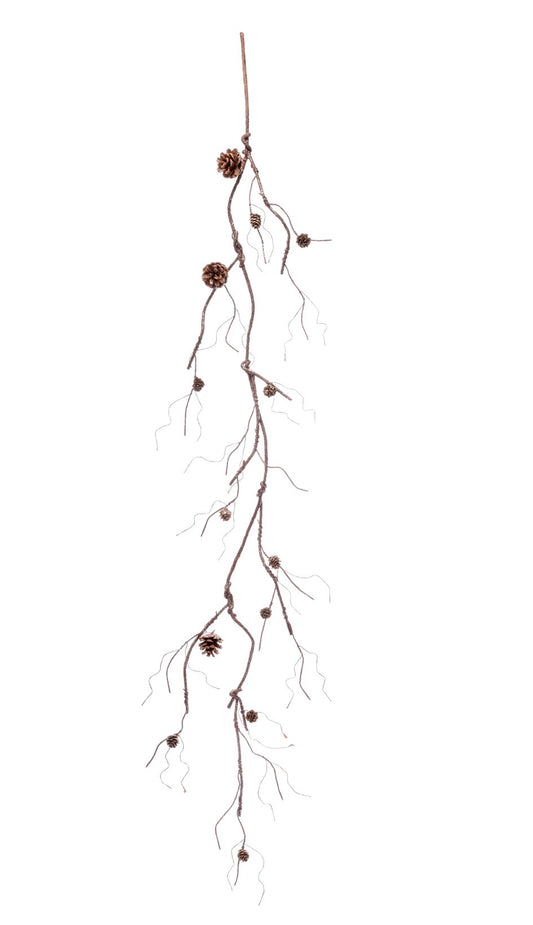 Brown Twig Pinecone Vine Garland