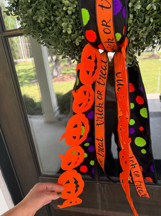 Halloween Wreath Sash