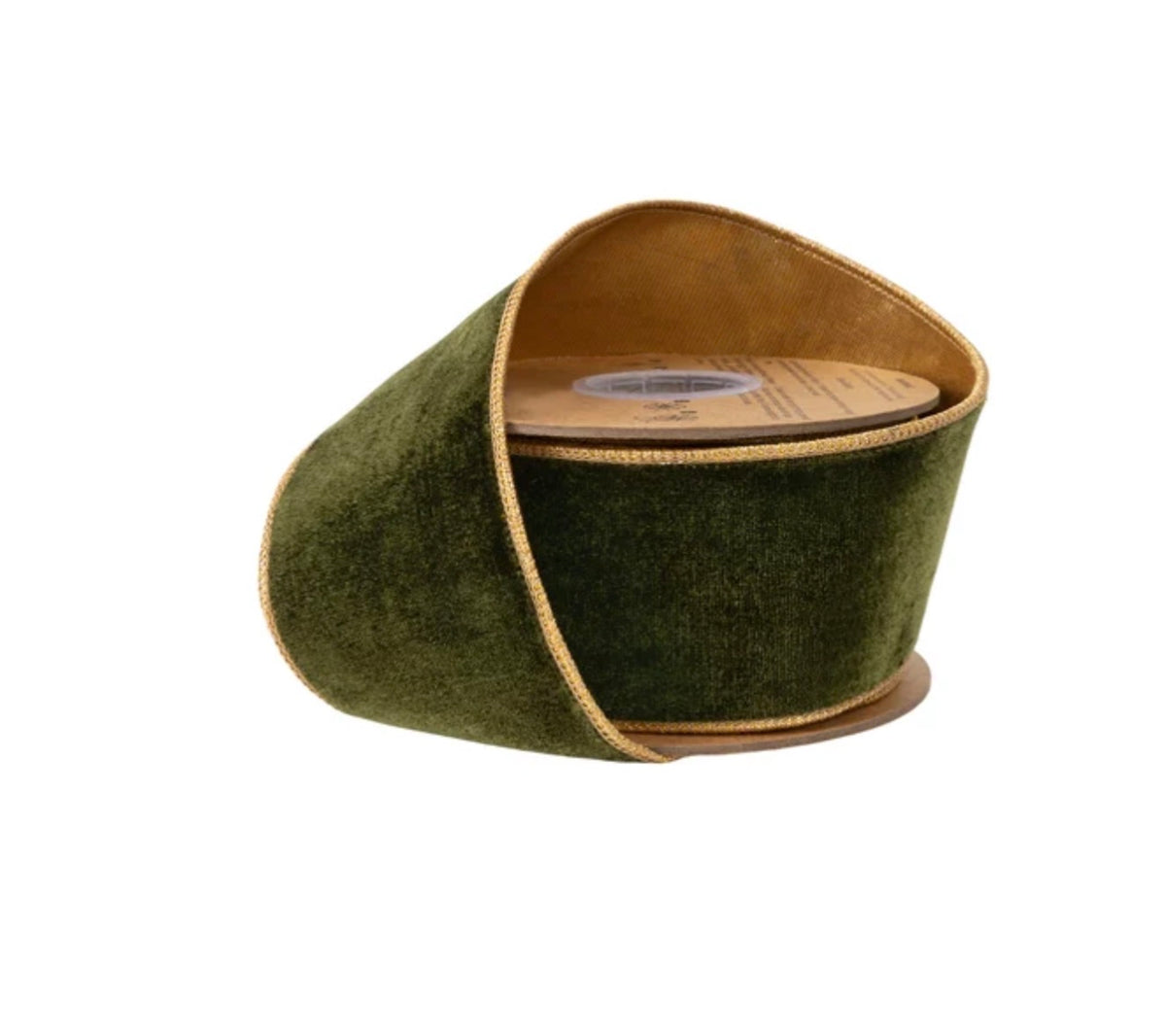 Deep Olive & Gold Ribbon