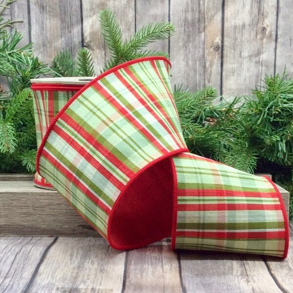 Christmas Plaid Ribbon (4inch)