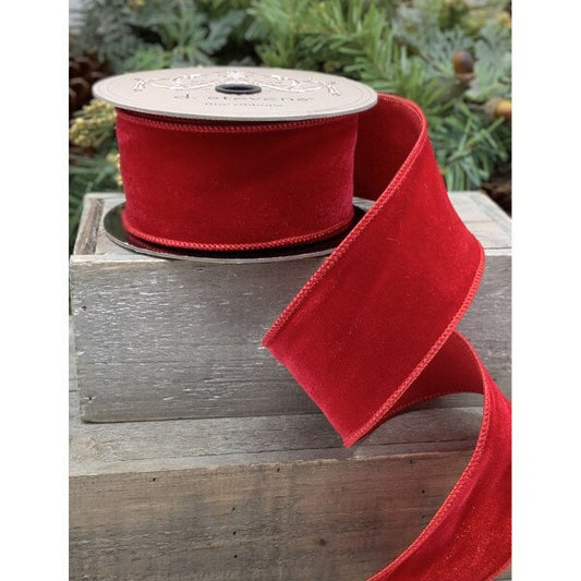 Traditional Red Velvet Ribbon (2.5inch)