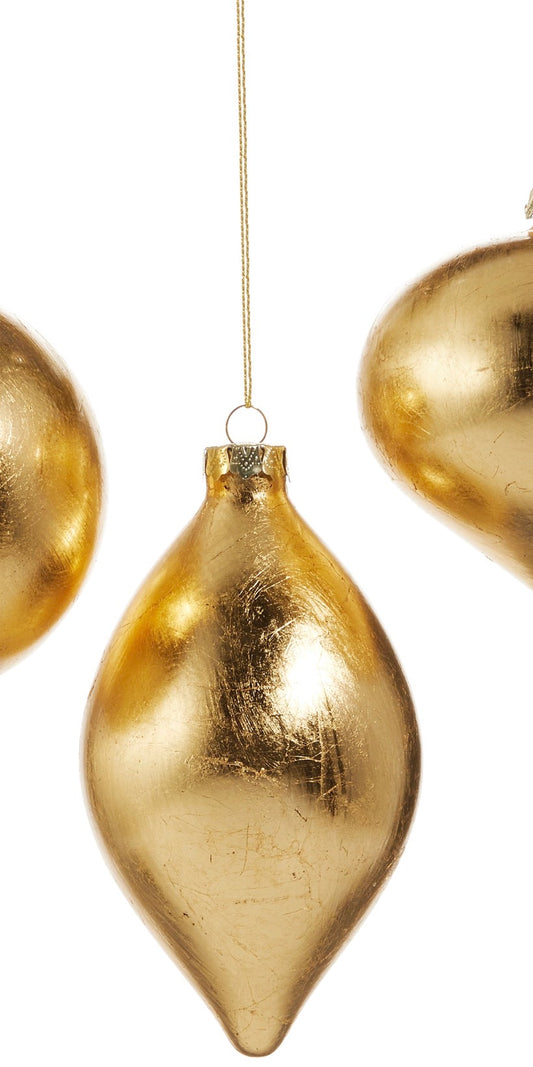 4” Gold Leaf Ornament