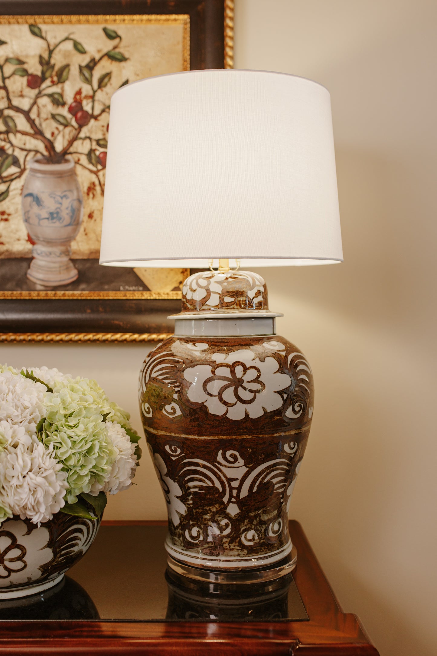 Grace Brown Table Lamp (34")