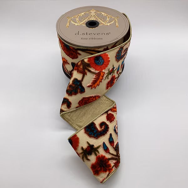 Floral Velvet Ribbon