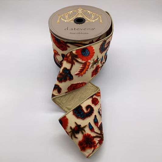 Floral Velvet Ribbon