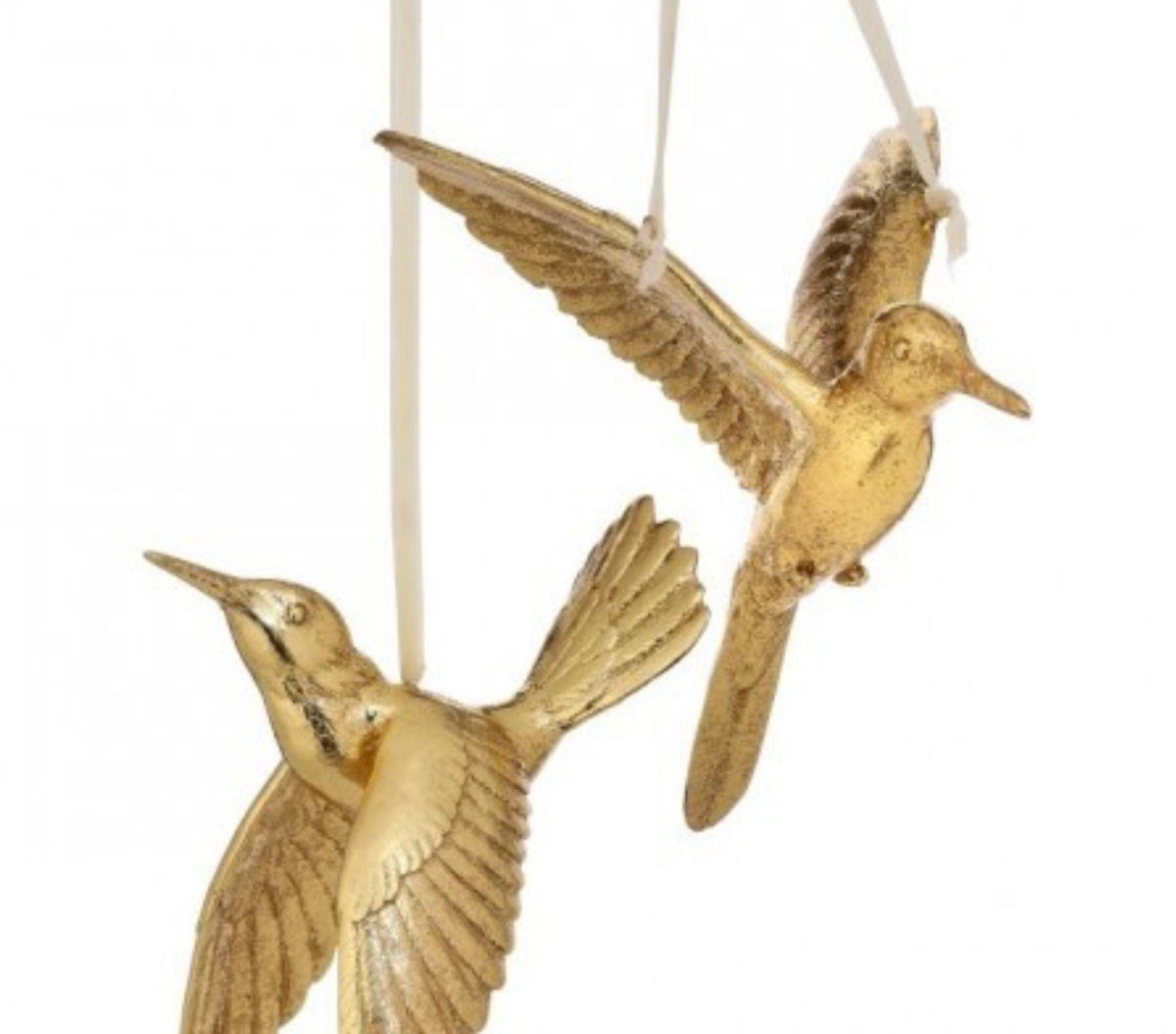 Gold Humming Bird Ornament