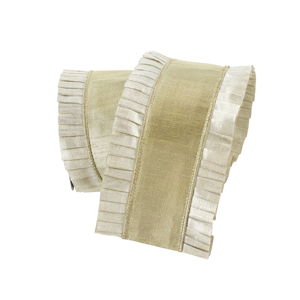 Gold & Champagne Ruffle Ribbon