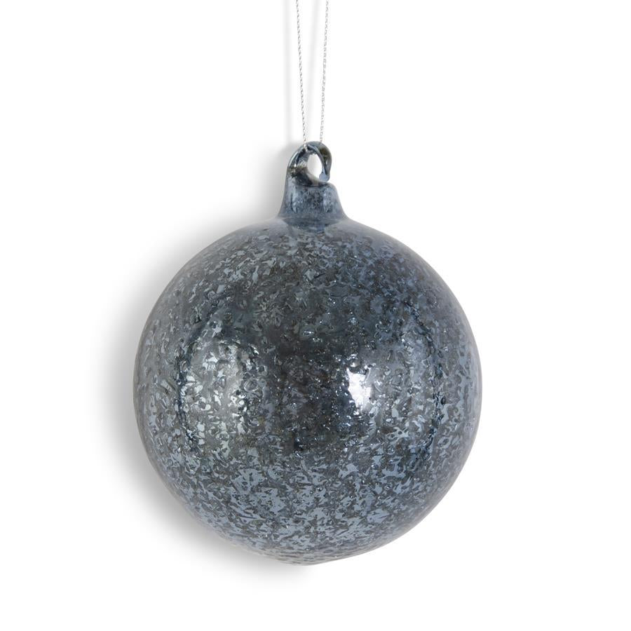 Dark Blue Mercury Glass Ornament