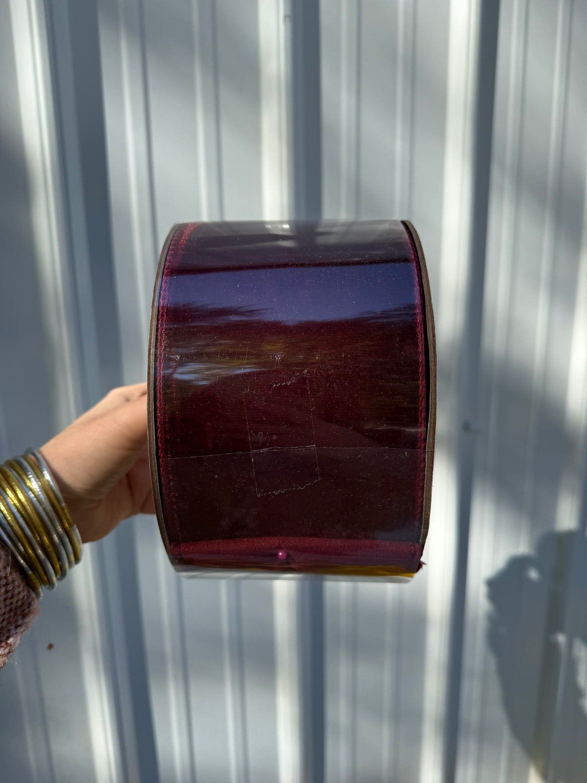 Burgundy Velvet Wired Ribbon 4”