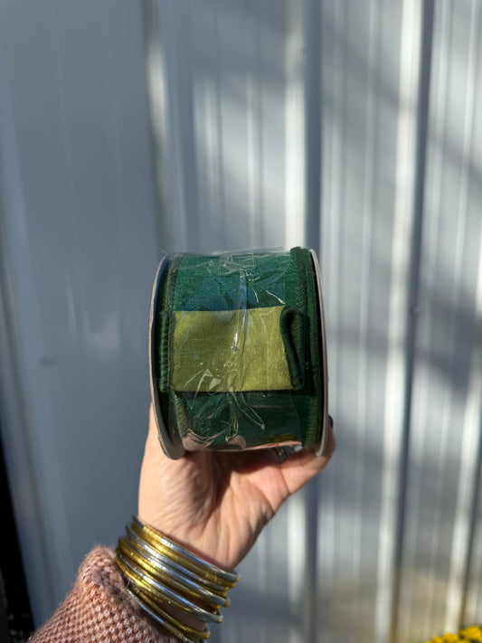 Emerald Green JME 2.5” Wired Ribbon